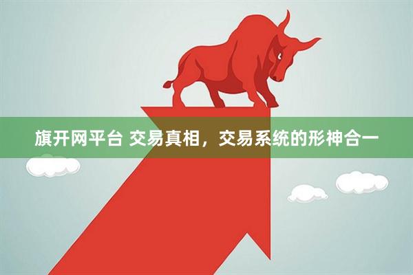 旗开网平台 交易真相，交易系统的形神合一